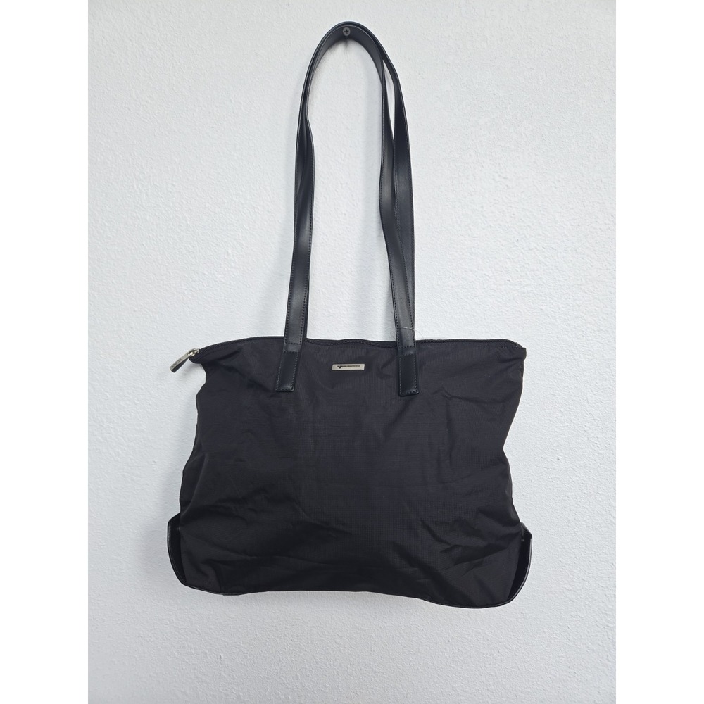 A Very Rare Beautiful Vintage Foldable Nylon Tumi Travel Tote Bag, Black